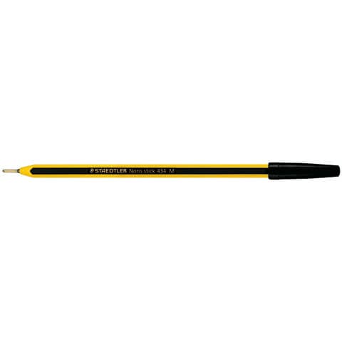Penna a sfera Staedtler Noris Stick M 1 mm - tratto 0,35 mm nero conf. da 20 - 434 09